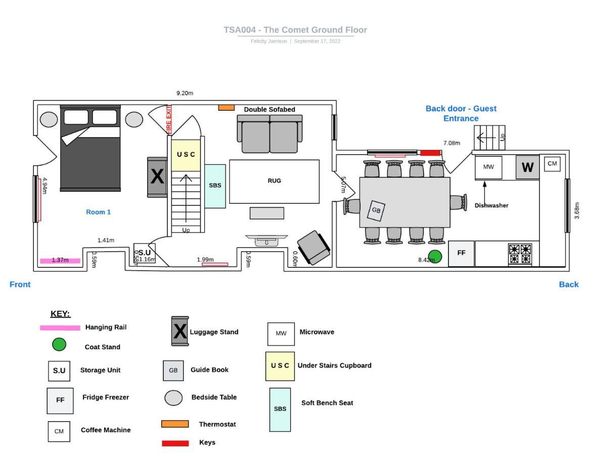 The Comet - 5 Separate Beds & 3 Bathrooms Holiday home *